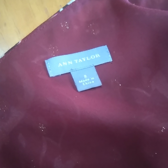 Ann Taylor gold & silk flowery high waisted midi dress AU 6 - Picture 3 of 7